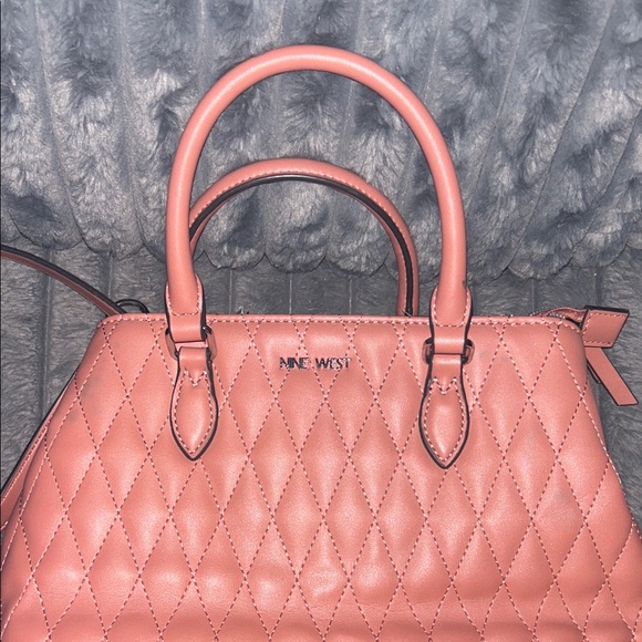 Nine West Dusty Rose Quilted Satchel - Picture 5 of 7